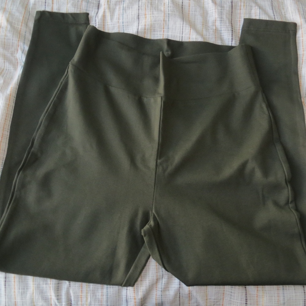Forever 21 Plus Olive Knit Pants